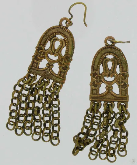 Hämäläisen juhlakääty korvakorut, Kalevala Koru, pronssi