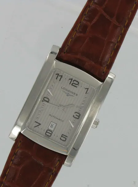 Miesten teräsrannekello Longines automatic nahkarannekkeella, rasia