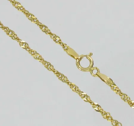 Kaulaketju singapore, pituus 42cm, 585, paino 2,6g Vikt: 2,6 g