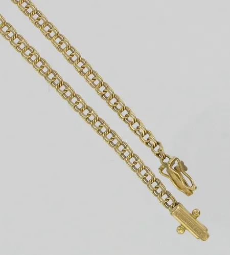 Bismarckranneketju, pituus 18,5cm, 750, paino 4,1g Vikt: 4,1 g