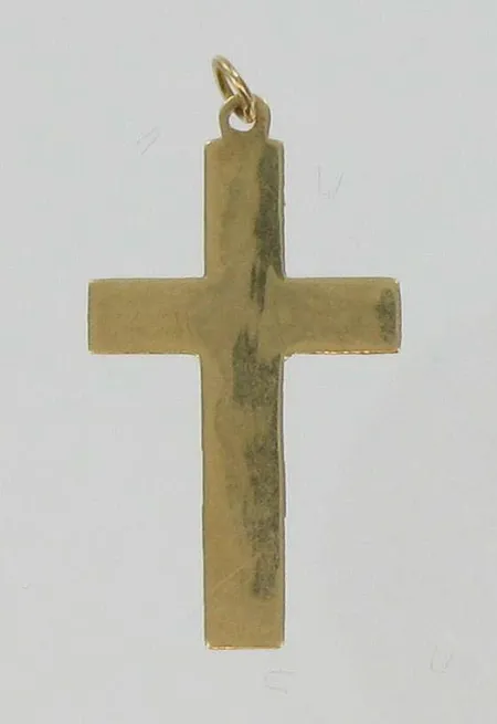 Ristiriipus kaivertamaton, 585, paino 0,8g, korkeus ilman lenkkiä 2,8cm Vikt: 0,8 g