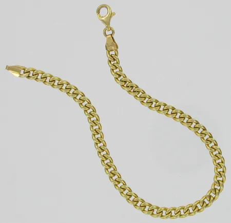 Panssariranneketju pituus 20cm, ontto, 585, paino 6,7g Vikt: 6,7 g
