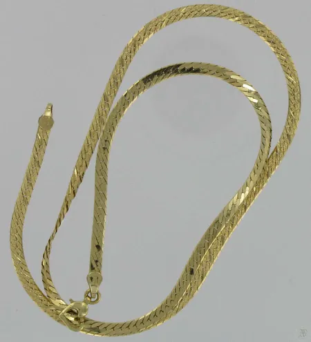 Kaulaketju korulukolla, pituus 55,0cm, 585, paino 14,7g Vikt: 14,7 g
