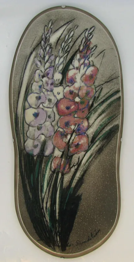 Seinäposliinitaulu Helja Liukko-Sundström, korkeus 39,0cm