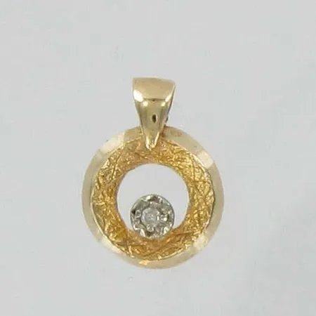 Timanttiriipus 1xn.0.005ct, korkeus 1,5cm, 585, paino 0,7g Vikt: 0,7 g