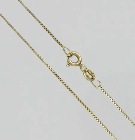 Venetsiakaulaketju, pituus 43,0cm, 585, paino 1,3g Vikt: 1,3 g