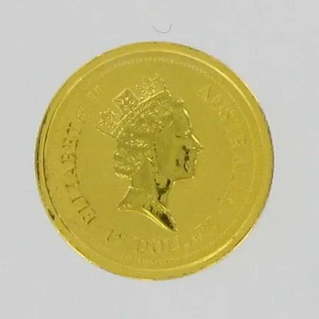 Kultaraha Elisabeth 2, nimellisarvo 15 dollaria, Australia 1996, 999, paino 3,1g Vikt: 3,1 g