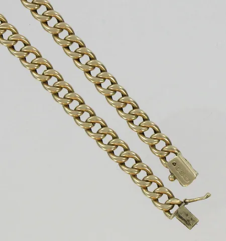 Panssariranneketju, pituus 21,5cm, 585, paino 10,3g Vikt: 10,3 g