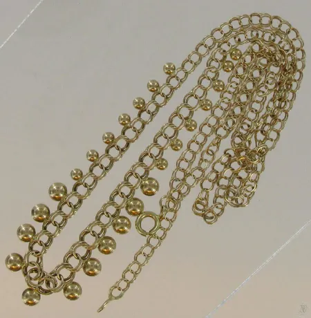 Bismarck kaulaketju, pituus 43,0cm, 585, paino 3,9g Vikt: 3,9 g