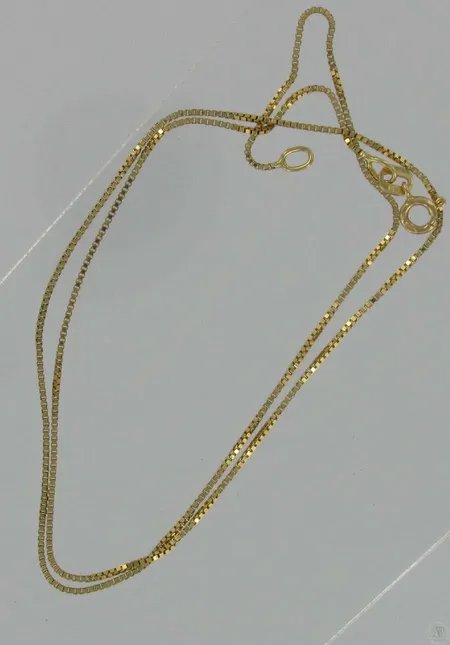 Venetsia kaulaketju, pituus 42,0cm, 585, paino 2,2g Vikt: 2,2 g
