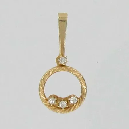 Timanttiriipus, 4xn.0.005ct, 585, paino 0,3g Vikt: 0,3 g