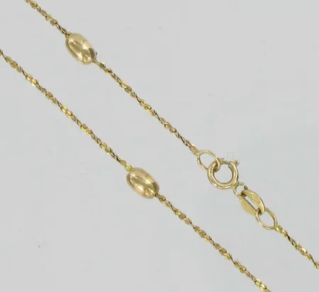 Kaulaketju, pituus 45cm, 585, paino 2,7g Vikt: 2,7 g