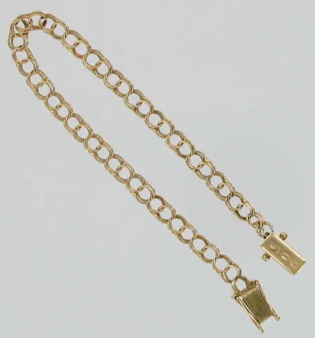 Bismarkranneketju, pituus 18,0cm, 585, paino 4,3g Vikt: 4,3 g