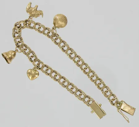 Maskottiranneketju, pituus 19,5cm, 585, paino 13,8g Vikt: 13,8 g