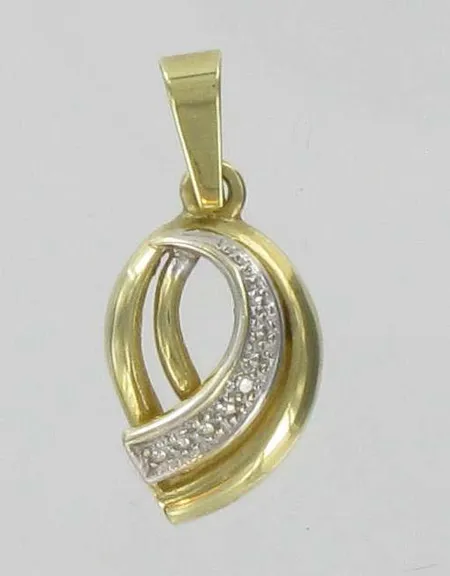 Timanttiriipus 1xn.0.005ct, korkeus 2,4cm, 585, paino 1,7g Vikt: 1,7 g
