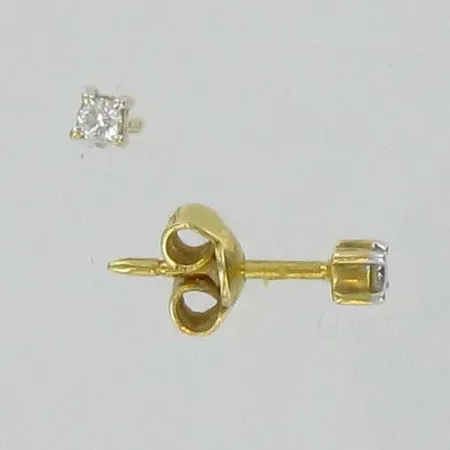 Timanttikorvakorut 2xn.0.03ct, 585, paino 1,0g Vikt: 1   g