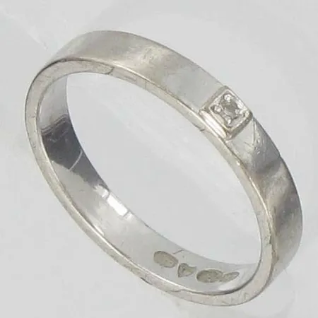 Timanttisormus 1xn.0.005ct, kaivertamaton, koko 16, 750vk, paino 2,9g Vikt: 2,9 g