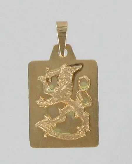 Leijonariipus, korkeus 2,2cm, 585, paino 1,3g Vikt: 1,3 g