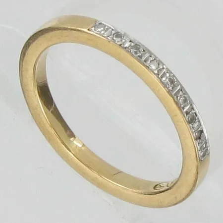 Timanttisormus 9xn.0.005ct, kaivertamaton, koko 16¼, 750, paino 3,0g Vikt: 3   g