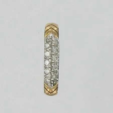 Timanttiriipus 10xn.0.005ct, korkeus 1,5cm, 585, paino 0,7g Vikt: 0,7 g