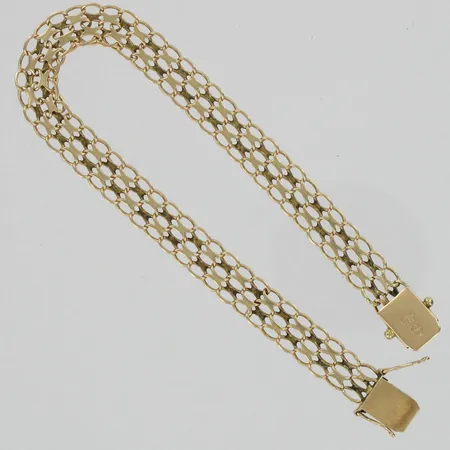 X-lenkkirannekoru, pituus 20,0cm, 585, paino 8,5g Vikt: 8,5 g