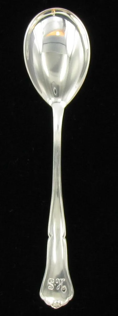 Sokerilusikka Chippendale, kaiverrettu, 830, paino 18,9g Vikt: 18,9 g
