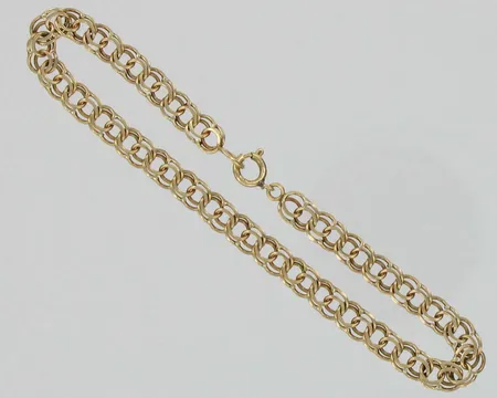 Bismarkranneketju, pituus 18,5cm, 585, paino 4,5g Vikt: 4,5 g