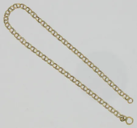 Bismarkranneketju, lukko puutttuu, pituus 18,5cm, 585, paino 1,7g Vikt: 1,7 g
