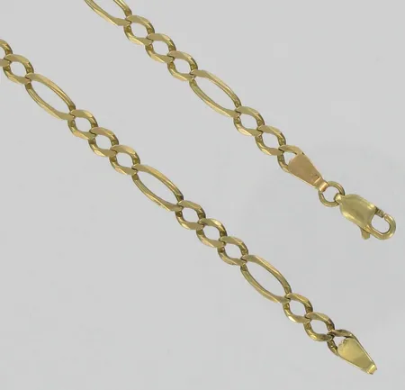 Figaroranneketju, pituus24,0cm, 585, paino 4,7g Vikt: 4,7 g