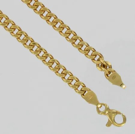 Panssariranneketju, pituus 19,0cm, 585, paino 4,2g Vikt: 4,2 g