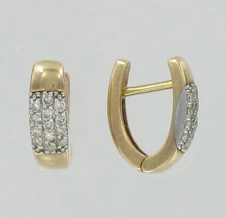  Timanttikorvakorut 26xn.0.005ct, 585, paino 2,5g Vikt: 2,5 g