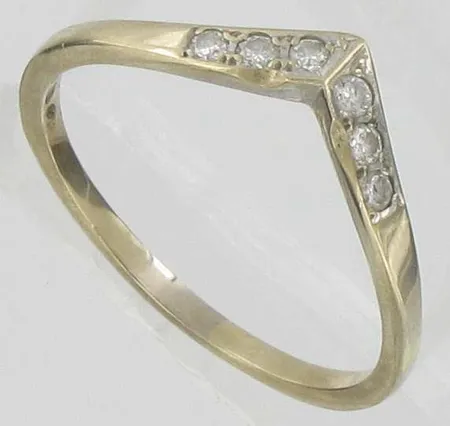 Timanttisormus 6xn.0.02ct, kaivertamaton, koko 19½, 750, paino 2,4g Vikt: 2,4 g