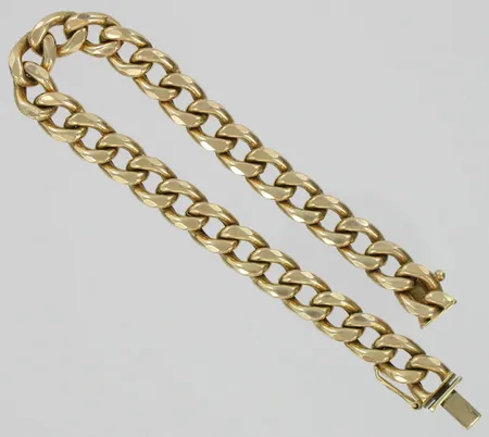 Panssariranneketju, ontto, pituus 21,0cm, 585, paino 22,5g Vikt: 22,5 g